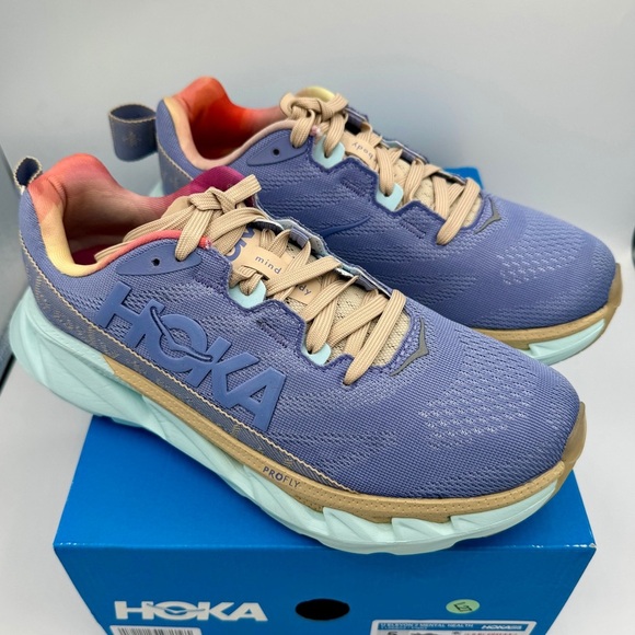 NWT Hoka Elevon 2 Running Shoes Mental Health Sneakers Unisex Purple Blue Glass​ - Picture 11 of 16